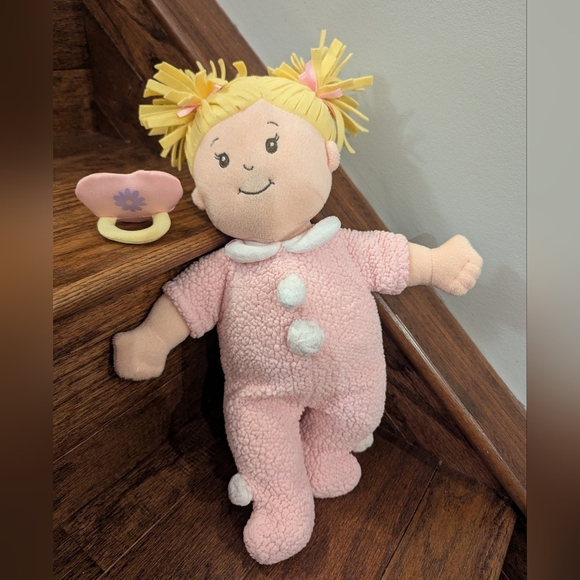 Manhattan Toy Baby Stella Blonde Soft Nurturing First Baby Doll Rare - Picture 3 of 9